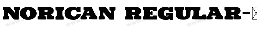 Norican Regular字体转换